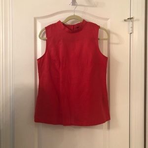 Red Banana Republic Mock Neck Blouse